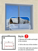 SK326-Window Keep Warm Film Double Layer Windproof Curtain