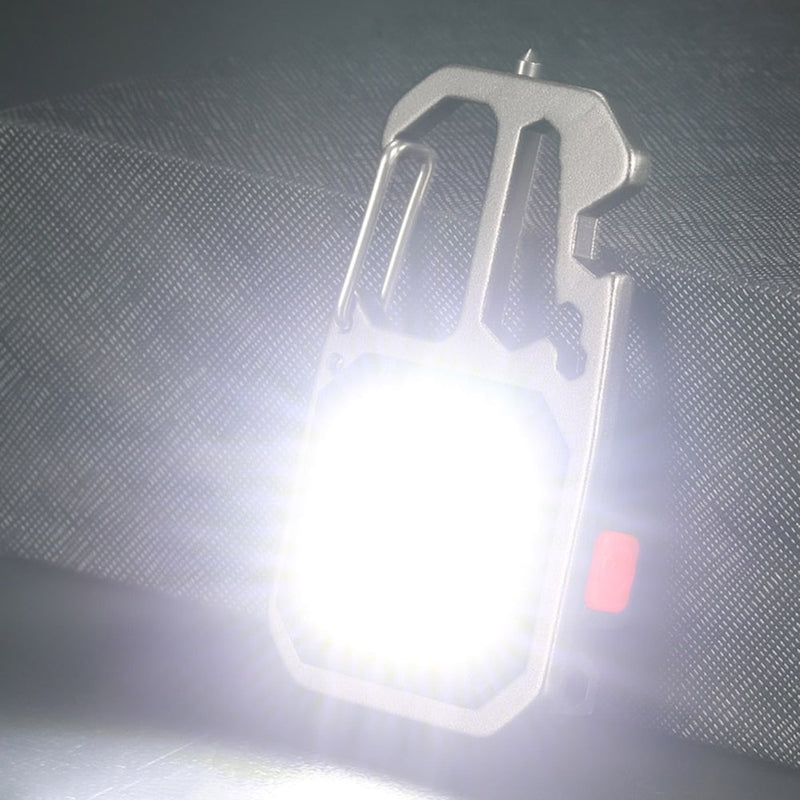 SK405-Mini Flashlight Keychain Can Opener