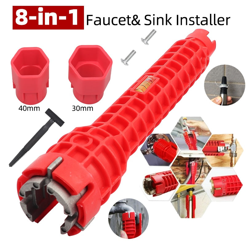 SK436-8 in 1 sink faucet wrench repair tool