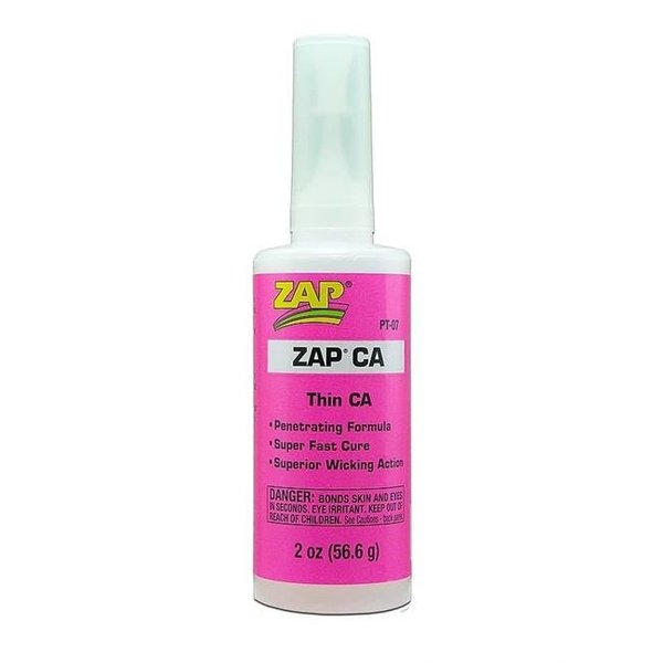 WL01 1PC Zap Glue ZAP Glue PAAPT-07 2 oz Cyanoacrylate Glue Bottle