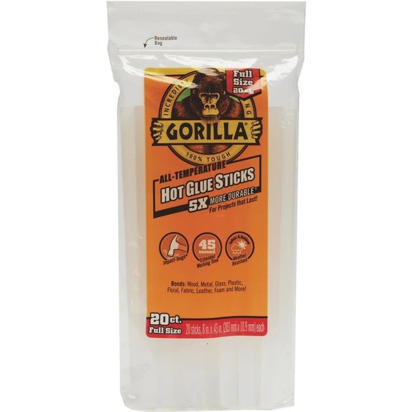 WL01 1PC Gorilla Glue 8 in. Full Hot Glue Sticks