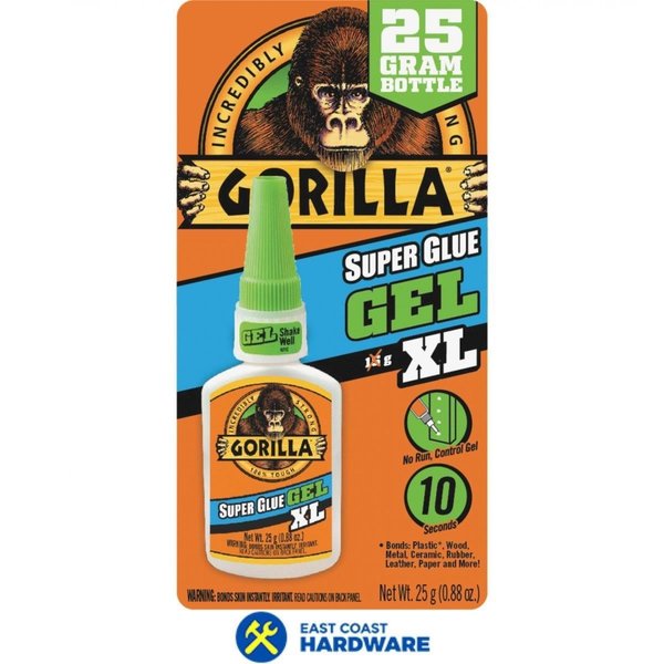 WL01 1PC Gorilla Glue 25g Super Glue Gel, Clear - Extra Large