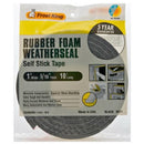 WL01 1PC Thermwell Products Thermwell R511H Black Foam Weather-Strip Tape