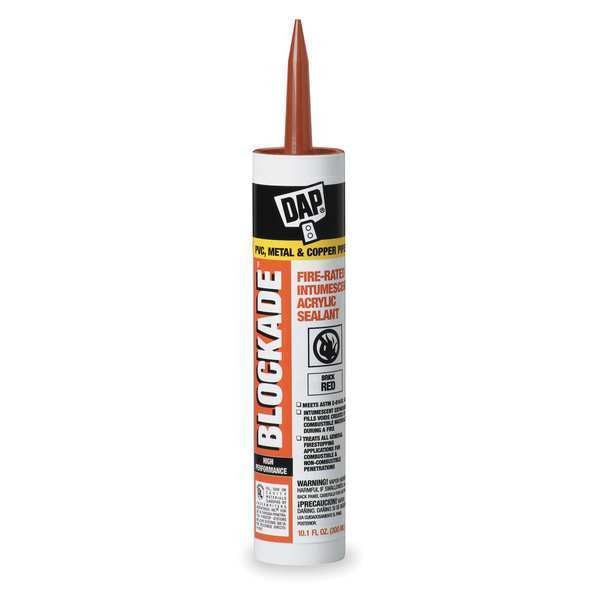 WL01 1PC Dap Sealant, 10.1 oz, Cartridge, Red, Acrylic Base