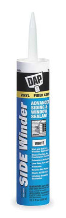 WL01 1PC Dap Siding & Window Sealant, 10.1 oz, Cartridge, White, Advanced Polymer Base