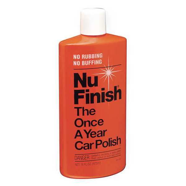 WL01 Car Polish, Liquid, White, 8.5 pH, 16 oz.