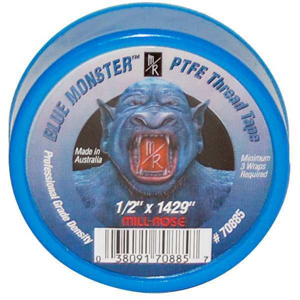WL01 1PC Blue Monster Thread Sealant Tape, 1/2\" W, Blue