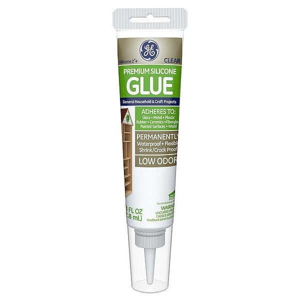 WL01 1PC Ge Sealant, 2.8 oz, Tube, Clear, Silicone Base
