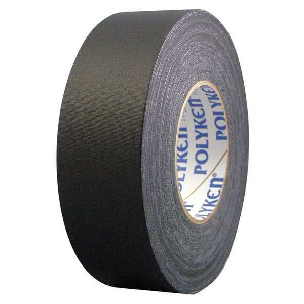 WL01 1PC Polyken Gaffers Tape, 11.5 mil, 1 In x 55 yd, Black