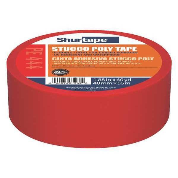 WL01 1PC Shurtape Film Tape, Polyethylene, Red, 48mm x 55m