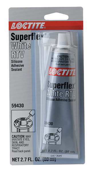 WL01 1PC Loctite Sealant, 85 g, Tube, White, Silicone Base