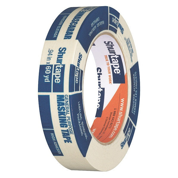 WL01 1PC Shurtape Masking Tape, Natural, 24mm x 55m