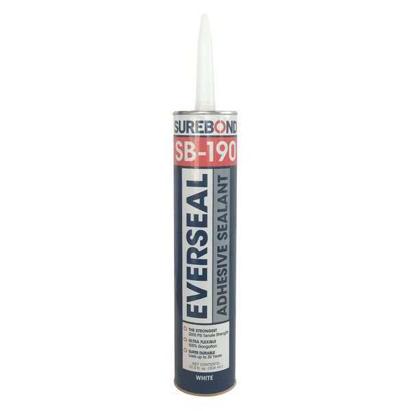 WL01 1PC Surebond Sealant, 10.3 oz, Cartridge, White, Hybrid Base