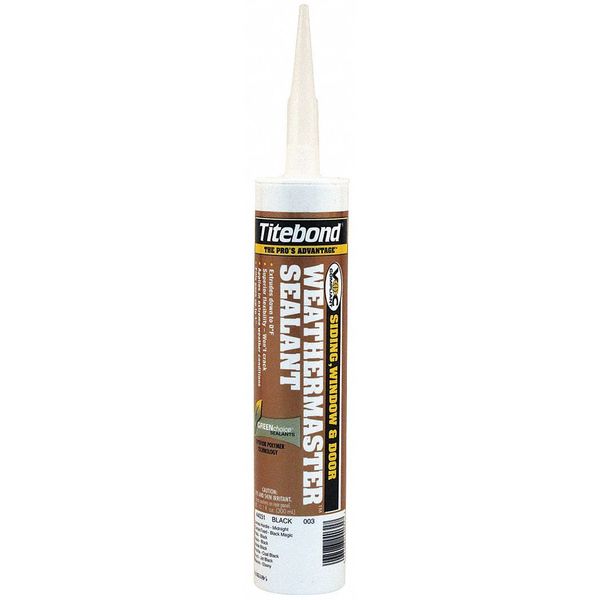 WL01 1PC Titebond Sealant, 10.1 oz, Cartridge, Black, Polymer Base