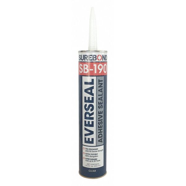 WL01 1PC Surebond Sealant, 10.3 oz, Cartridge, Clear, Toluene Base