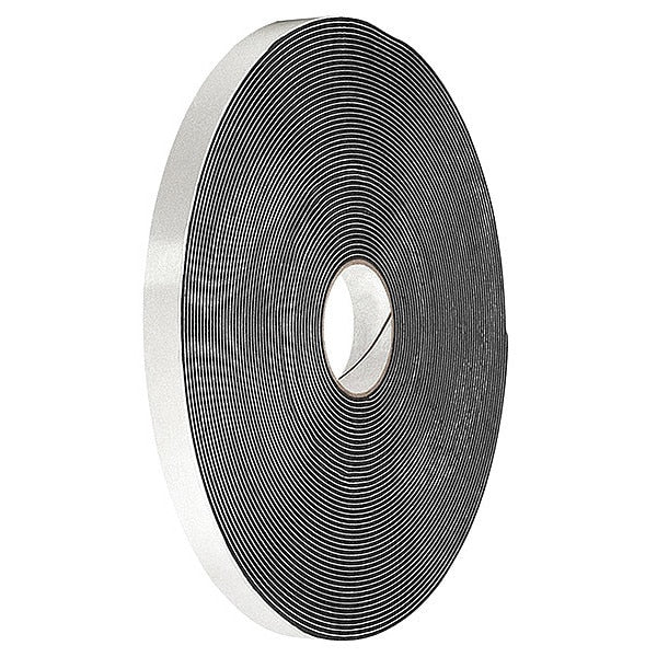 WL01 1PC Tapecase VF16B Double Coated Vinyl Foam Tape 0.5\" x 5yd, Black