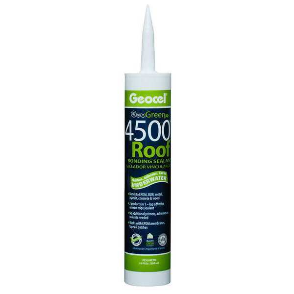 WL01 1PC Geocel Roof Sealant, 10 oz, Cartridge, White, Hybrid Base