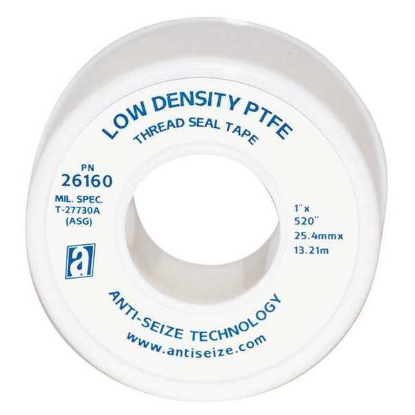 WL01 1PC Anti-Seize Technology Thread Sealant Tape, 1 In. W, 520 In. L