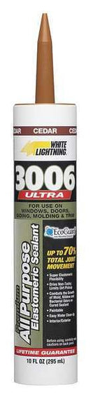 WL01 1PC White Lightning Caulk, 10 oz, Cartridge, Cedar, Acrylic Base