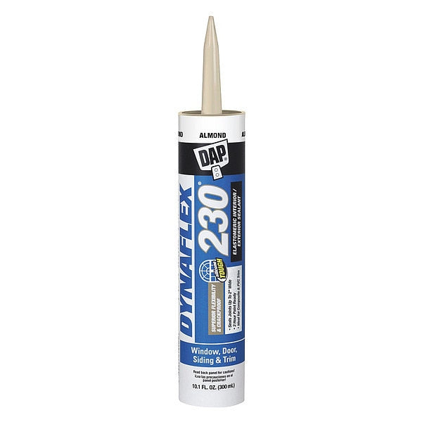 WL01 1PC Dap Indoor & Outdoor Sealant, 10.1 oz, Cartridge, Almond, Acrylic Polymer Base