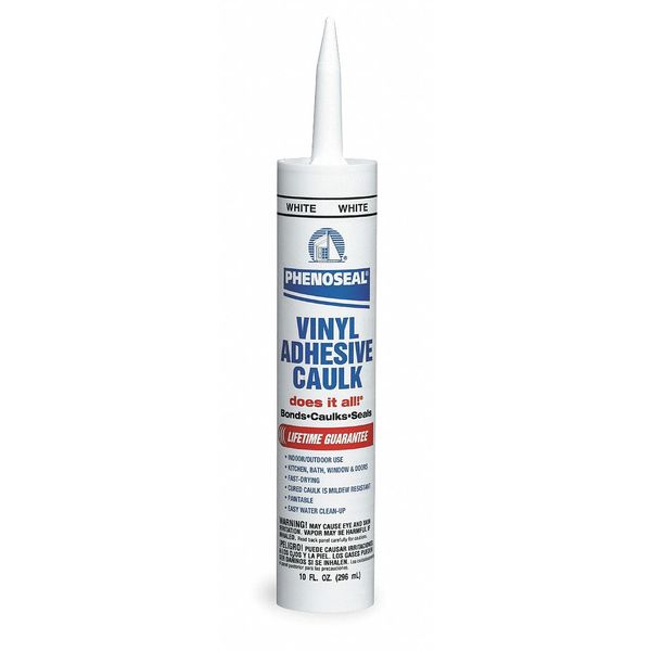WL01 1PC Dap Caulk, 10 oz, Cartridge, White, Water Base