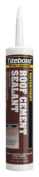WL01 1PC Titebond Sealant, 10.3 oz, Cartridge, Black, Asphalt Base