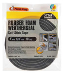 WL01 1PC Frost King Sponge Rubber Foam Tape, 1In.x10 ft, 8 mil