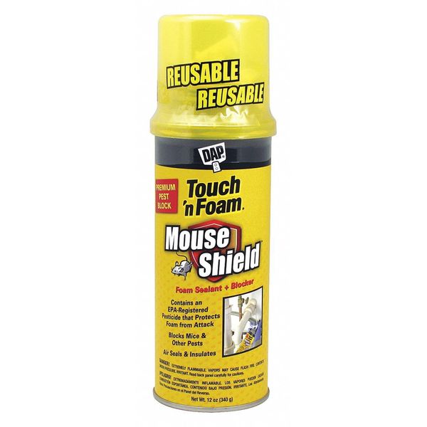 WL01 1PC Touch 'N Seal Pest Control Spray Foam Sealant, 12 oz, Aerosol Can, Beige, 1 Component