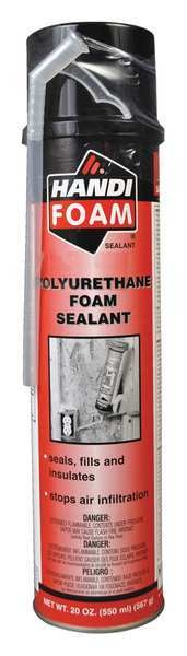 WL01 1PC Handi-Foam Multipurpose/Construction Spray Foam Sealant, 20 oz, Aerosol Can, Cream, 1 Component