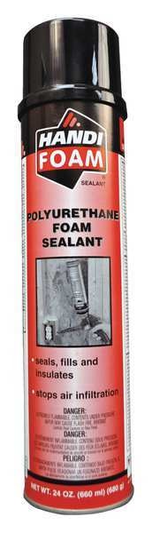 WL01 1PC Handi-Foam Multipurpose/Construction Spray Foam Sealant, 24 oz, Aerosol Can, Cream, 1 Component