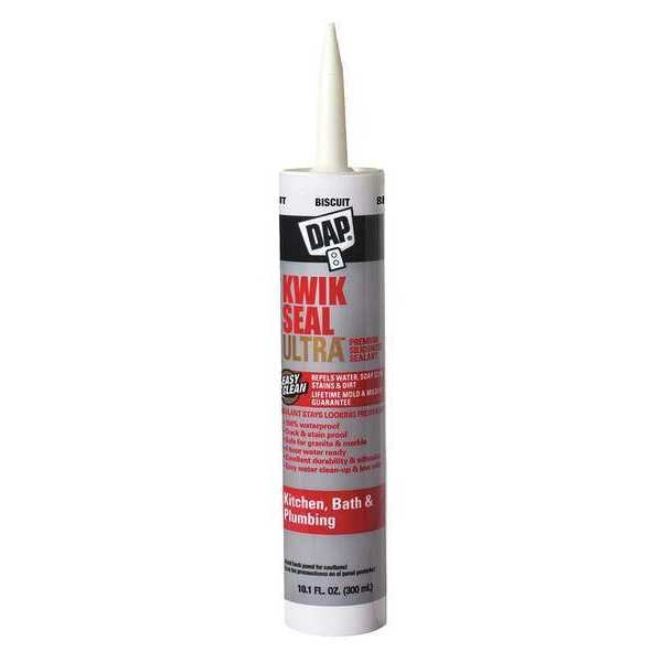 WL01 1PC Dap Kitchen & Bath Sealant, 10.1 oz, Cartridge, Biscuit, Acrylic Polymer Base