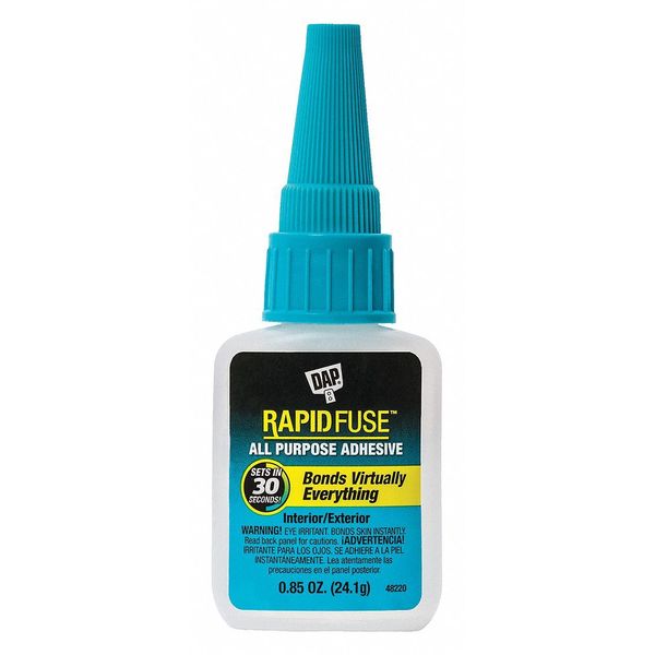 WL01 1PC Dap All Purpose Glue, RapidFuse Series, Clear, 0.85 oz, Bottle
