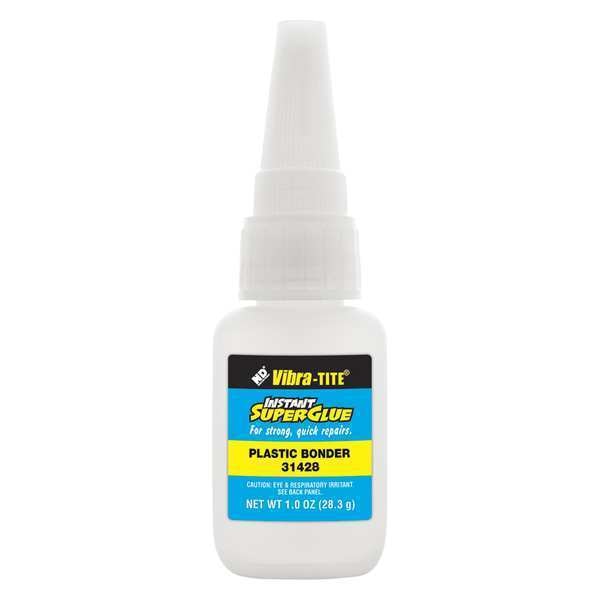 WL01 1PC Vibra-Tite Instant Adhesive, 314 Series, Clear, 1 oz, Bottle