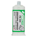 WL01 1PC Vibra-Tite Adhesive, White, 1:01 Mix Ratio, 7 min Functional Cure, Dual-Cartridge