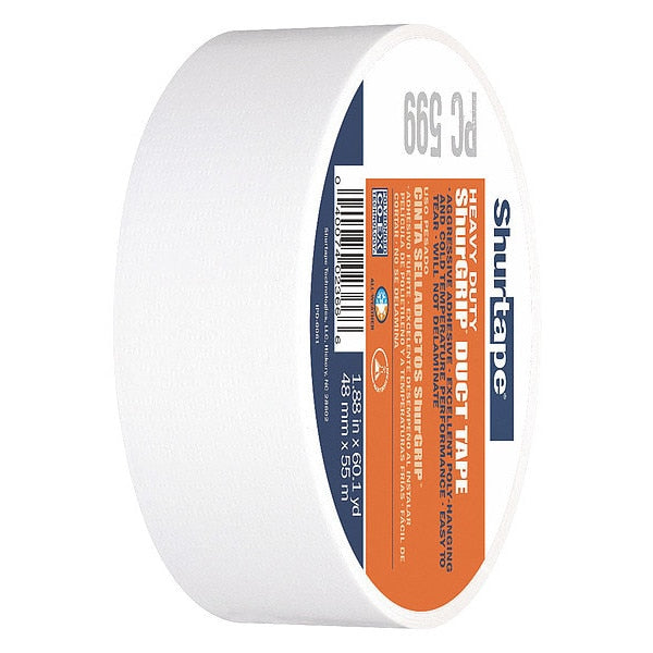 WL01 1PC Shurtape Duct Tape, 55m L, White