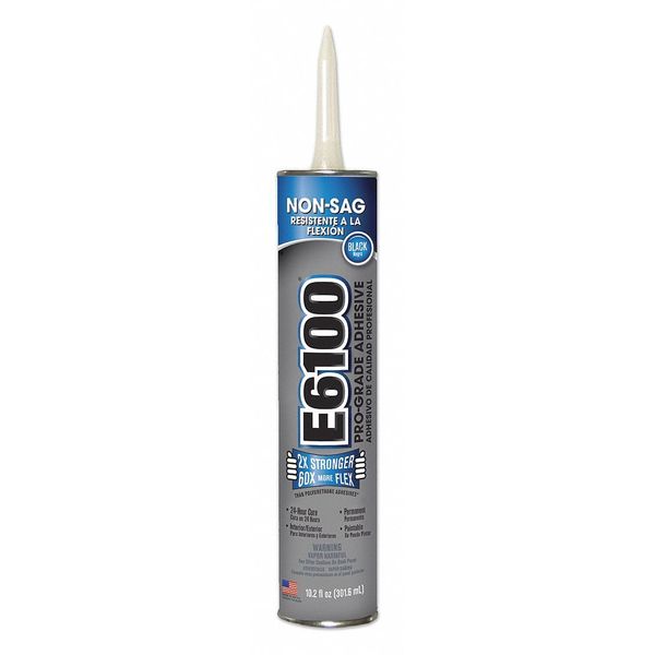 WL01 1PC Eclectic Products Adhesive, E6100 Series, Black, 10.2 oz, Cartridge