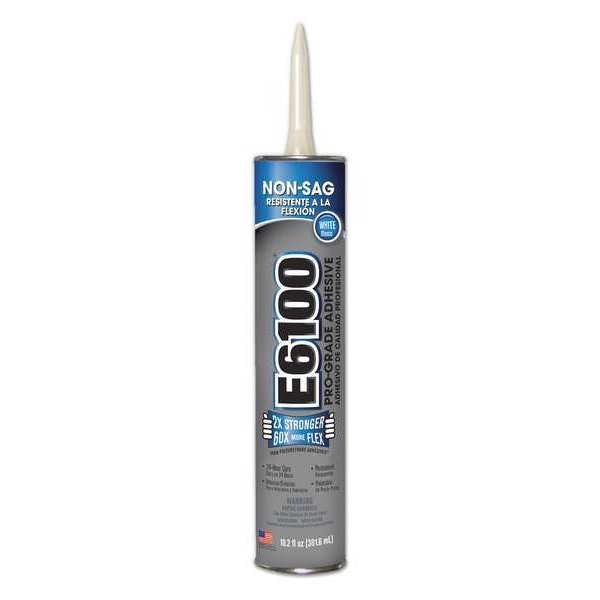 WL01 1PC Eclectic Products Adhesive, E6100 Series, White, 10.2 oz, Cartridge