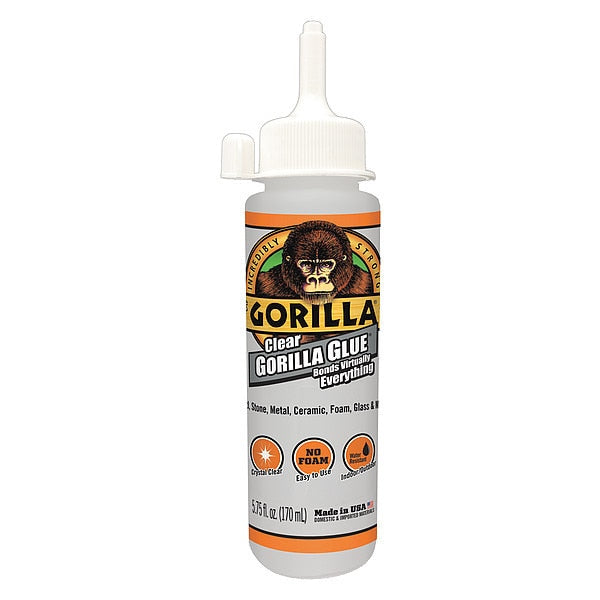 WL01 1PC Gorilla Glue Clear, 5.75 oz, Bottle