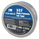 WL01 1PC Polyken Foil Tape, Rubber Adhesive, 72mm W, Silver