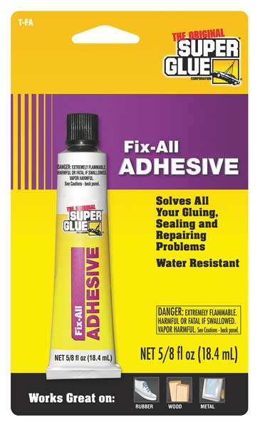 WL01 1PC Super Glue Glue, Clear, 0.625 oz, Tube