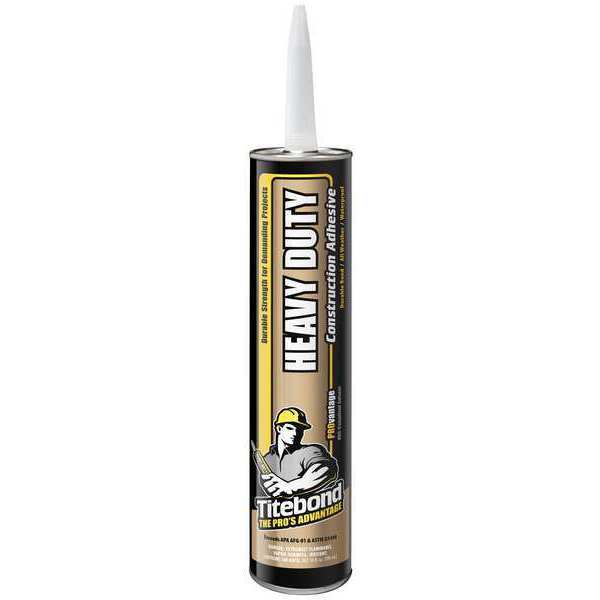 WL01 1PC Titebond Construction Adhesive, PROvantage Heavy Duty Series, Light Beige, 10 oz, Cartridge