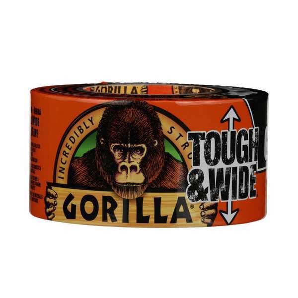 WL01 1PC Gorilla Glue Heavy Duty Duct Tape, 2.88 in W x 25 yd L , Black, 1 PK