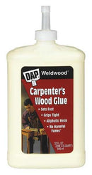WL01 1PC Dap Wood Glue, Weldwood Series, Yellow, 3 day Full Cure, 32 oz, Bottle