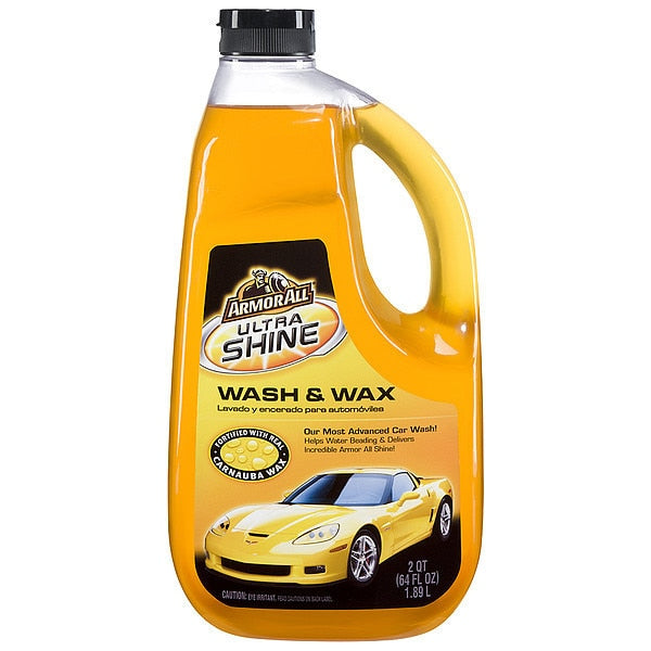 WL01 64 Oz. Vehicle Wash Bottle, Orange, Liquid