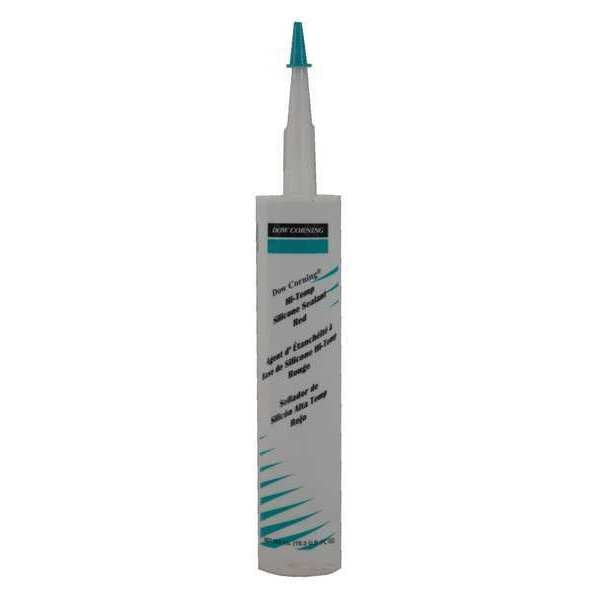 WL01 1PC Dow Corning Sealant, 10.3 oz, Cartridge, Red, Silicone Elastomer Base