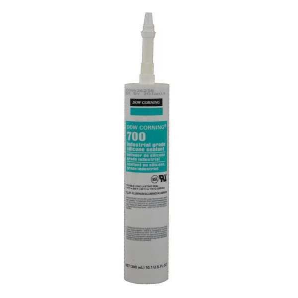 WL01 1PC Dow Corning Sealant, 10.1 oz, Cartridge, Gray, Silicone Elastomer Base