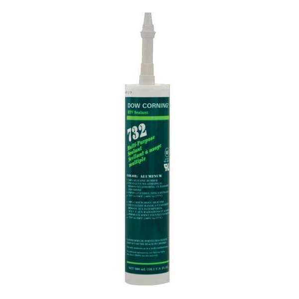WL01 1PC Dow Corning Multi-Purpose Sealant, 10.1 oz, Cartridge, Gray, Silicone Base