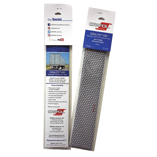 WL01 1PC Oralite Reflective Tape, Truck/Trailer Type, PK5