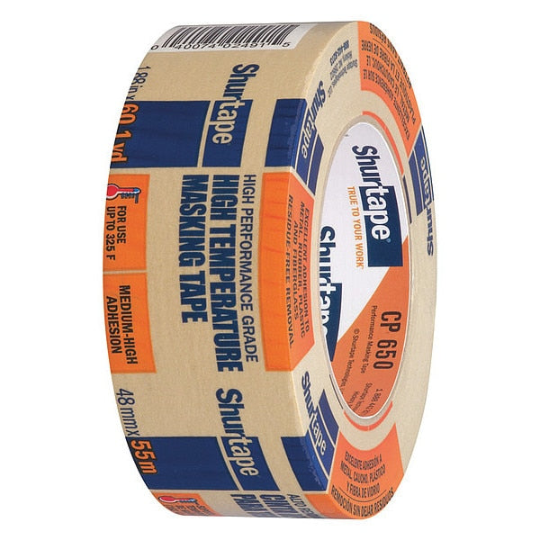 WL01 1PC Shurtape Masking Tape, Paper, Tan, 48mm