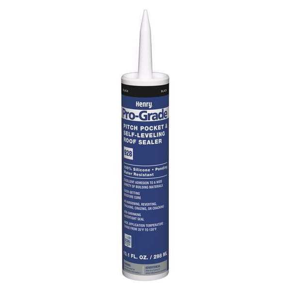 WL01 1PC Henry Roofing Sealant, 10.1 oz, Cartridge, Black